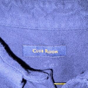 Club Room Men's Dark Blue Casual Shirt